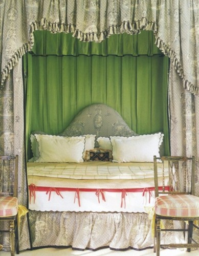 dormitorio color verde