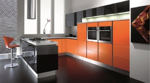 cocina-moderna-color-naranja-1