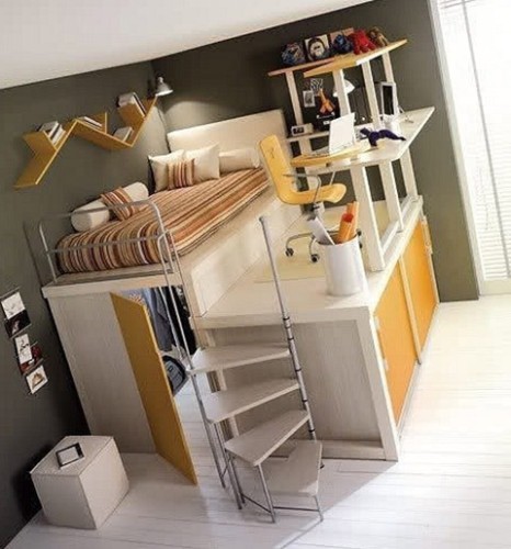 cama loft juvenil dormitorio