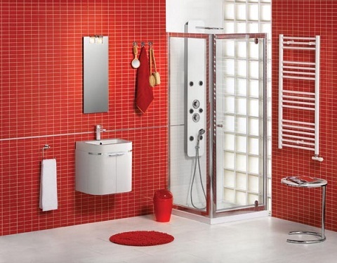 baño-moderno-color-rojo