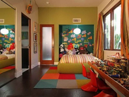 dormitorio-infantil-decorado-verde