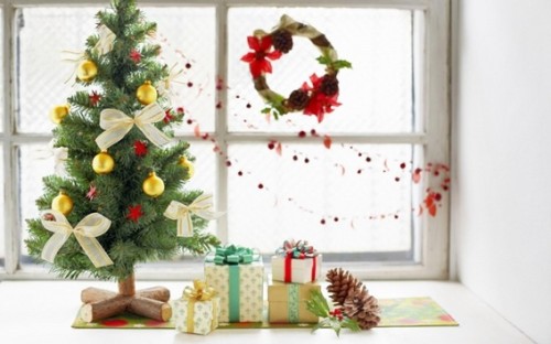 decorar ventana navidad