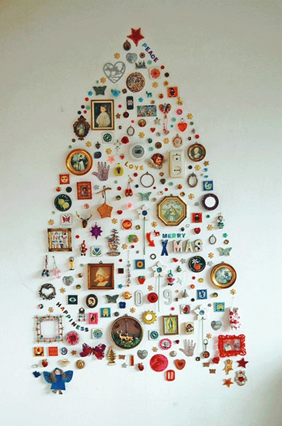 árbol navidad pared