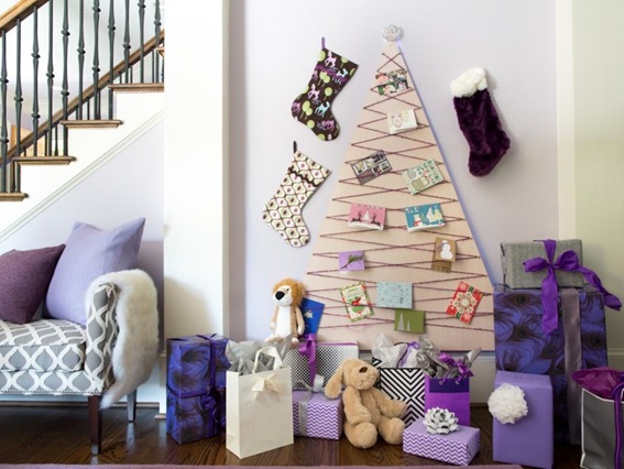 10 Diseños De Árboles De Navidad En La Pared