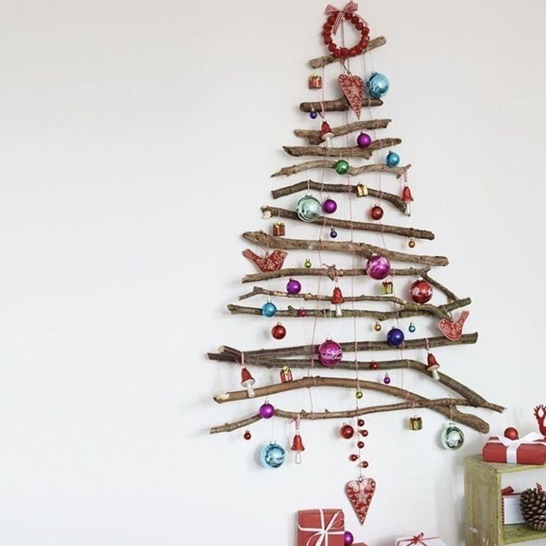 árbol-navidad-ramas-decoración