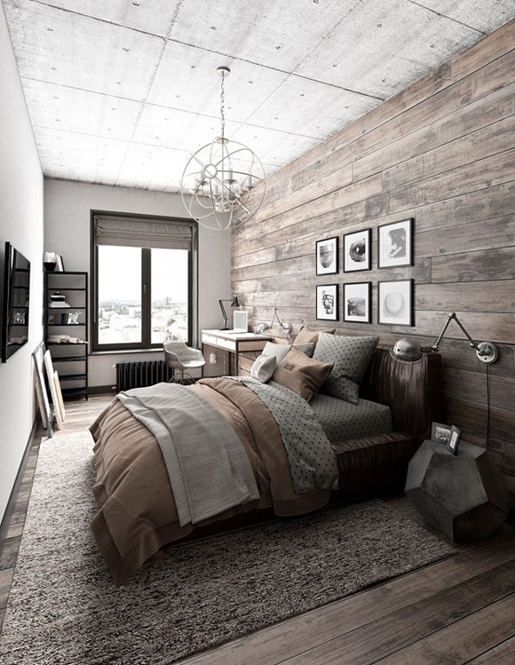 dormitorios decorados con gris